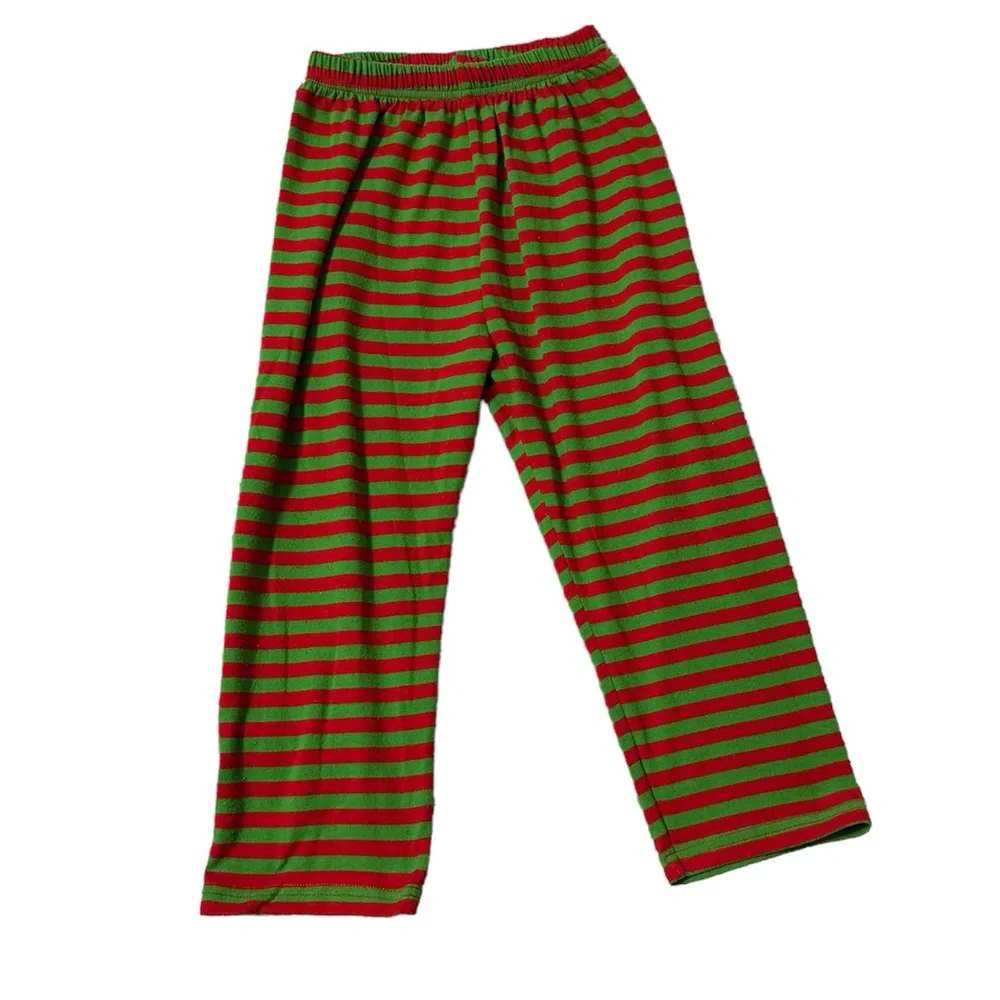 Christmas Holiday Elf Pajamas Kids Size 6